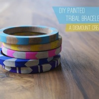 How-To: Tribal Design-Inspired Painted Bangle Bracelets