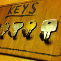 Key Rack from Bent Keys