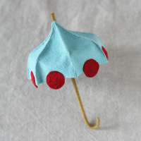 How-To: Miniature Felt Umbrella