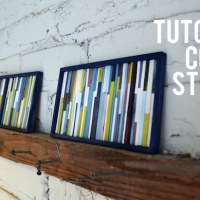 How-To: Coffee Stirrer Wall Art