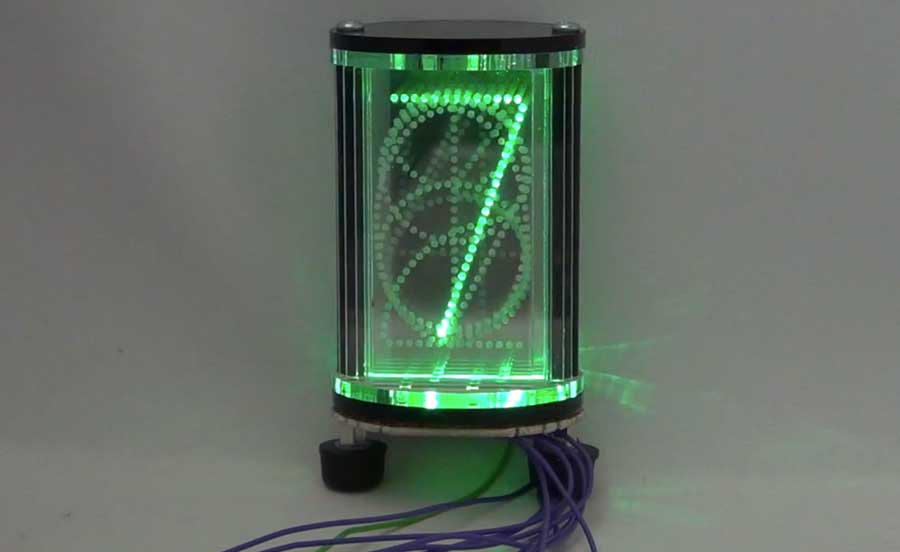 Edge-lit LED Nixie Tube Style Display | Make: