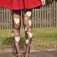 How-To: Heart Print Tights