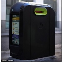NEWS FROM THE FUTURE – LCD-Equipped Wi-Fi Garbage Cans