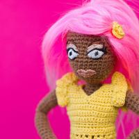 Amigurumi RuPaul Doll