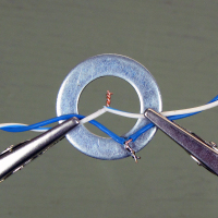 Using a Washer as a Soldering Aid