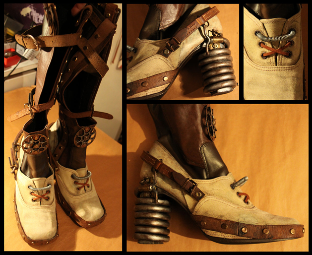 Amazing Steampunk Portal Cosplay Boots