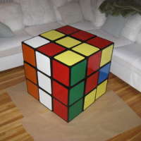 Giant Rubik’s Cube Coffee Table