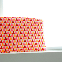 DIY Geometric Print Fabric (and a Pouch That Was Made From It)