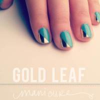 How-To: Gold Leaf Manicure