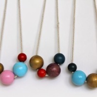 How-To: Painted Wooden Bead Necklace