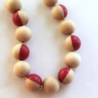How-To: Two-Color Wooden Bead Necklace