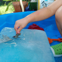 How-To: Excavating Dinosaurs-in-Ice Activity For Kids