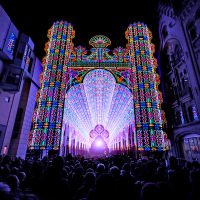 Ethereal LED “Cathedral” in Belgium