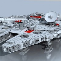 Lego Millennium Falcon, Rendered in 3DS Max