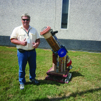 Telescope Made Out of Old Hockey Sticks