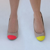 Neon Toe Shoes