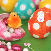 How-To: Paper Mache Treat-Filled Easter Eggs
