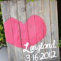 How-To: Pallet Art Wedding Gift