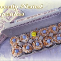 Recipe: Mini Bird Nest Cupcakes