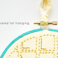 How-To: Prepare an Embroidery Hoop for Hanging