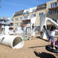 Playground Built from Used Windmill Parts