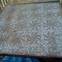 Patterned Concrete Tables