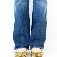 How-To: Painted Fabric Flats