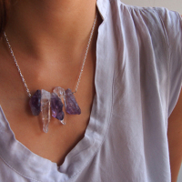 DIY Raw Crystal Necklace