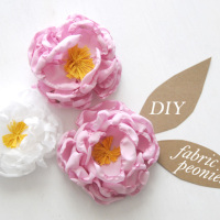 How-To: Fabric Peony Flowers