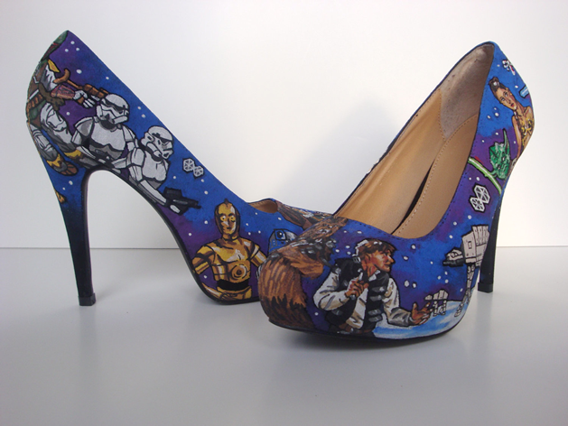 Custom Hand Painted Star Wars Shoes