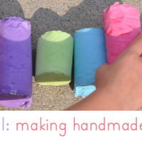 How-To: Giant Homemade Sidewalk Chalk