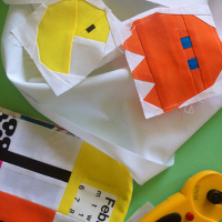 Pac-Man Quilt Blocks