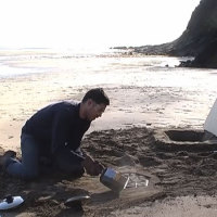 Sand Casting a Designer Stool at the Beach
