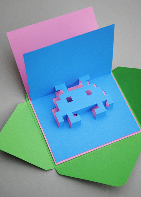 How-To: 8-Bit Popup Cards