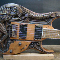 Guitar is Hand-Carved Homage to Giger’s Alien