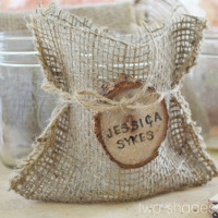 Burlap Mason Jar Wraps