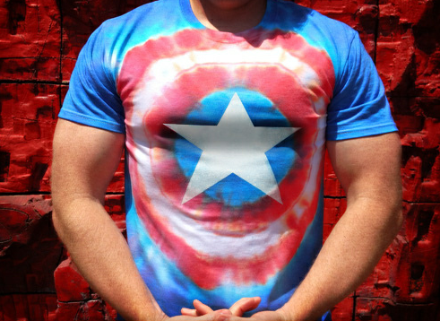 How-To: Captain America Tie Dye Shirt