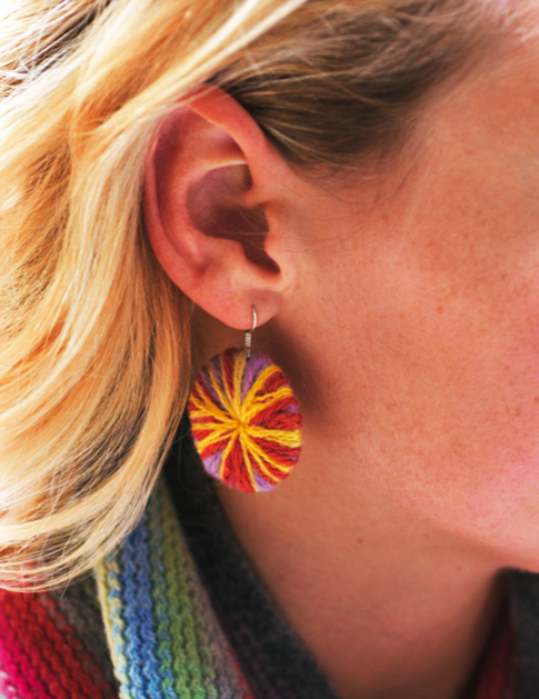How-To: Pom-Pomless Earrings, a Project Excerpt From Chic on a Shoestring by Mary Jane Baxter