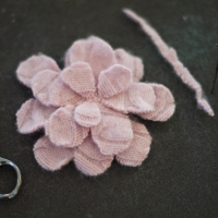 Project: Recycled Cashmere Flower