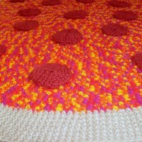 Crocheted Pizza Rug