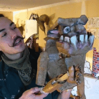 Dax Tran-Caffee with Ogre Puppet