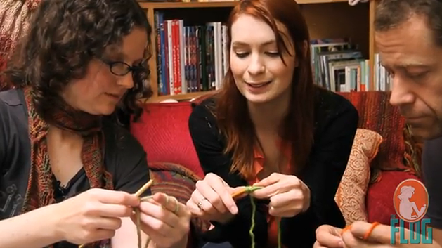 Felicia Day Learns to Crochet
