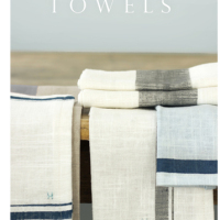 Hand-Painted Linen Towels