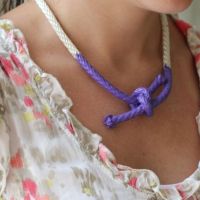 How-To: Painted Nautical Rope Necklace