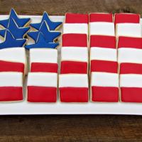 Memorial Day Flag Cookie Platter