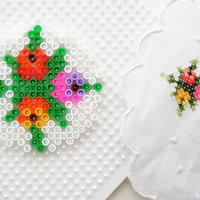 Perler Bead Pixel Coasters