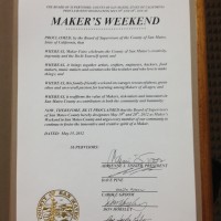 Proclaimed!  Maker’s Weekend!