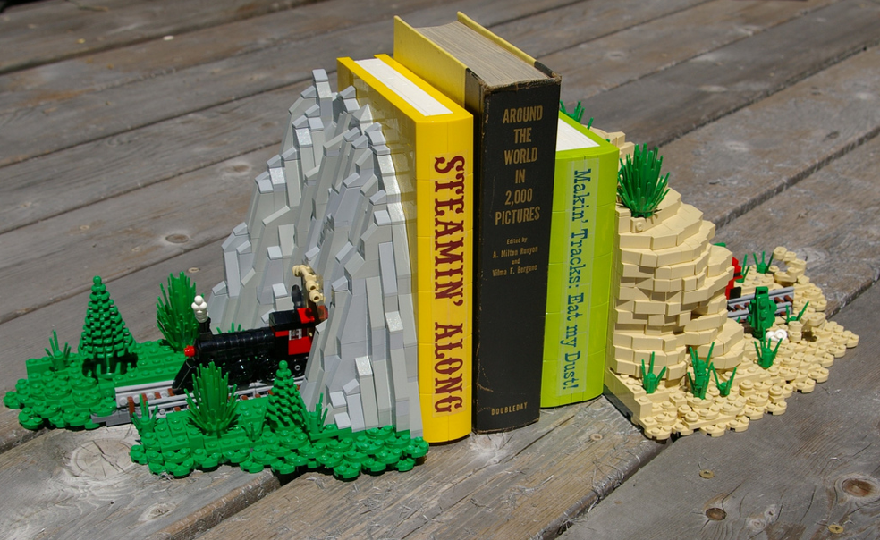 Lego Bookends Sport A Microscale Train Make