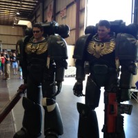 Space Marines Tower Over Maker Faire