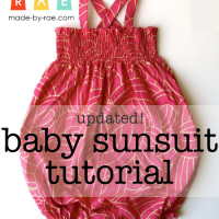 Baby Sunsuit Tutorial